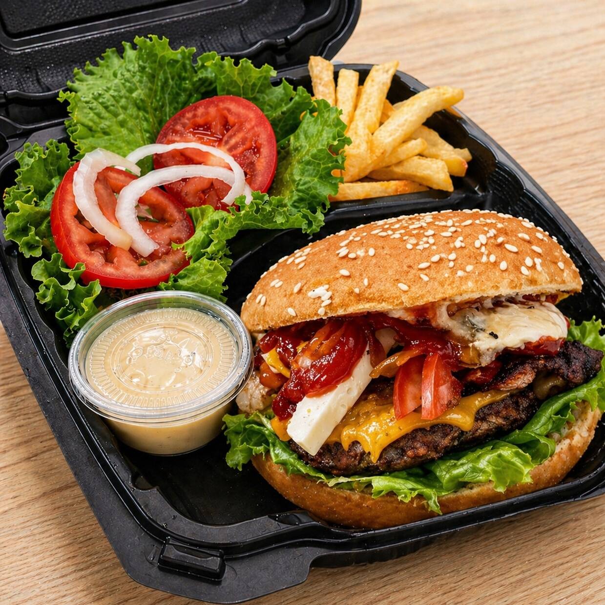 COMBO 1 Hamburguesa +Papas + Refresco