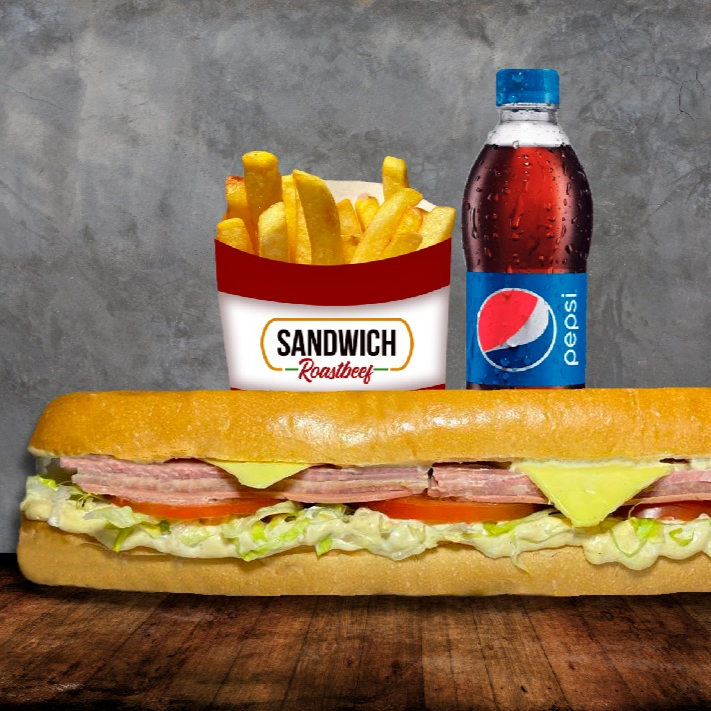 Combo Sándwich Especial Tres Carnes
