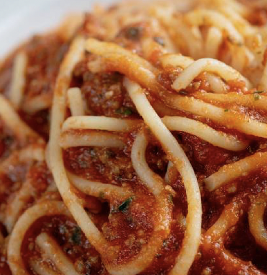 Pasta bolognesa.