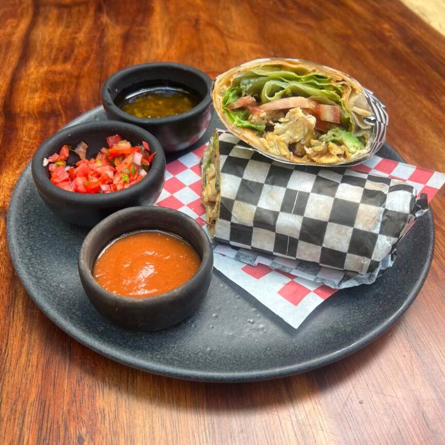Burrito de Fajitas de Pollo
