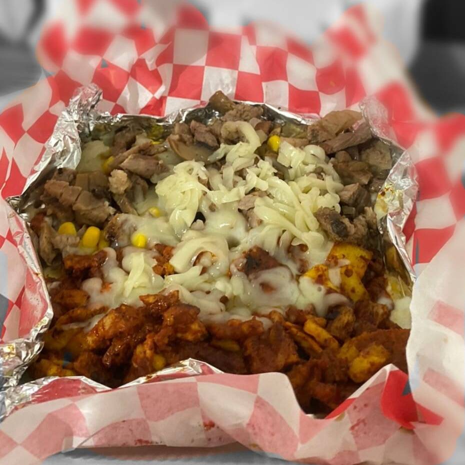 Combo Papa Rellena de Asada + Manzanita 600 ml