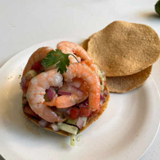 Tostada de Camarón