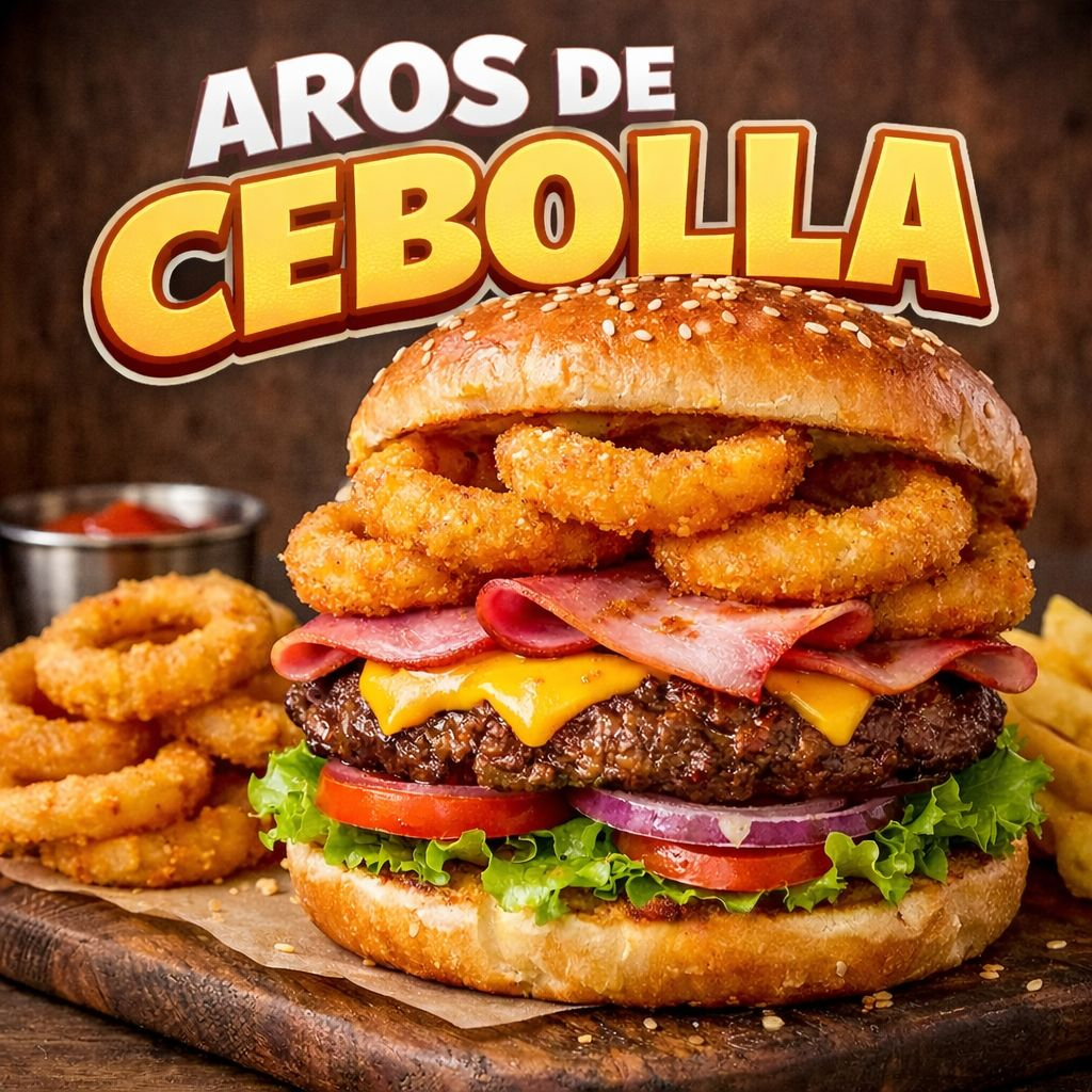 Hamburguesa Aros de Cebolla