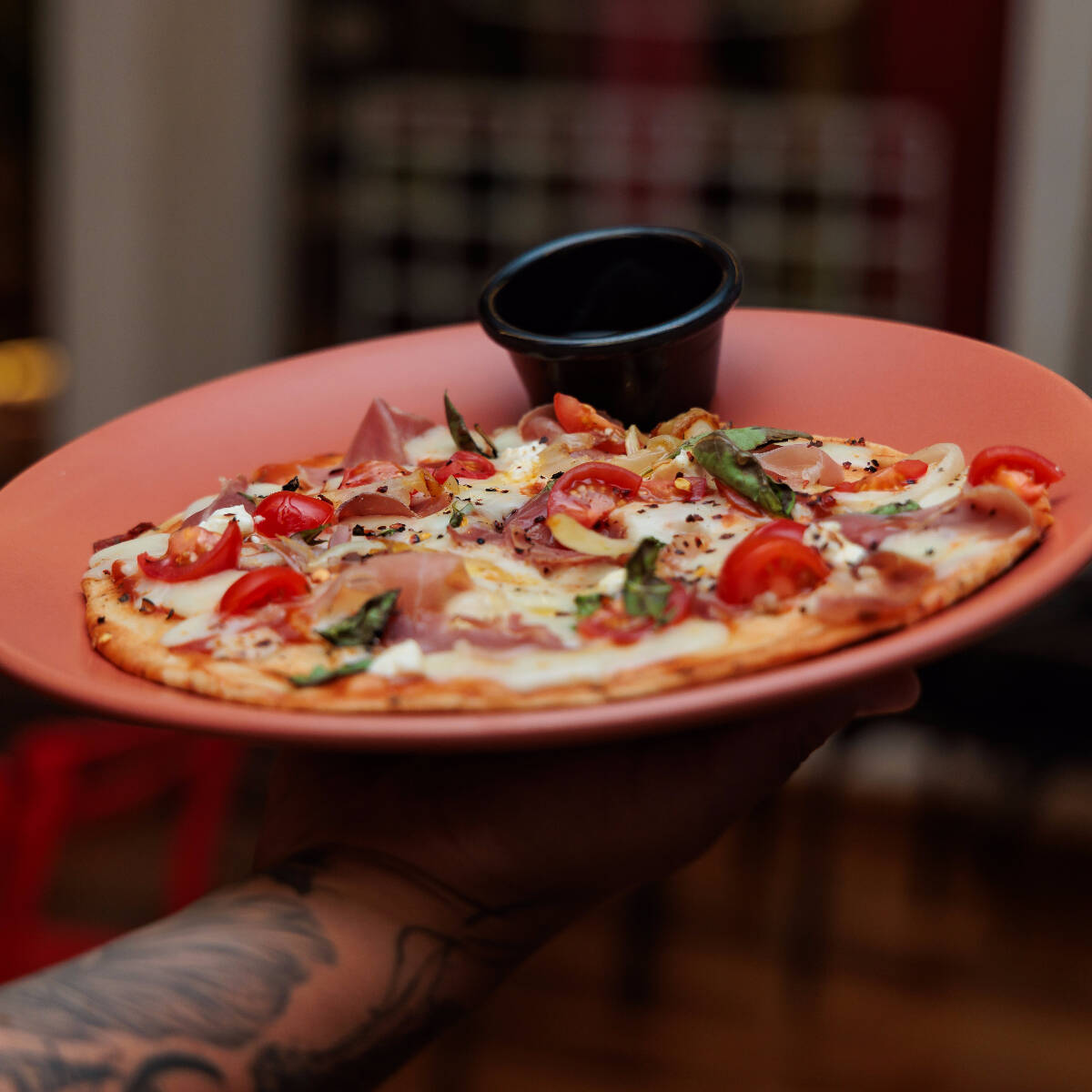 Pizza Pita al Estilo Pizza