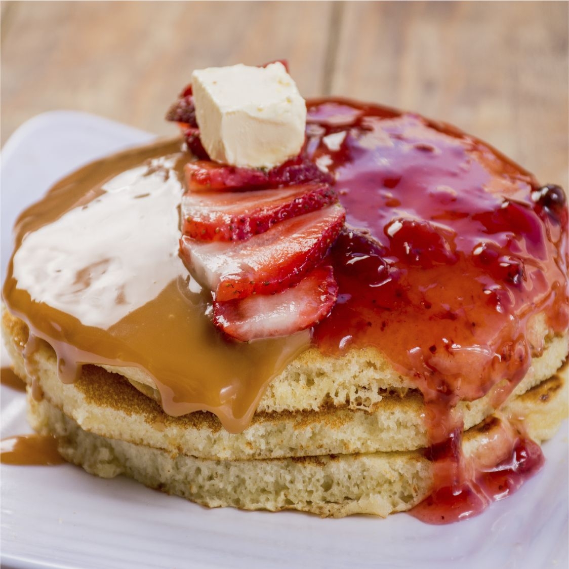 Orden de 3 Hot Cakes Fresa con Nutella