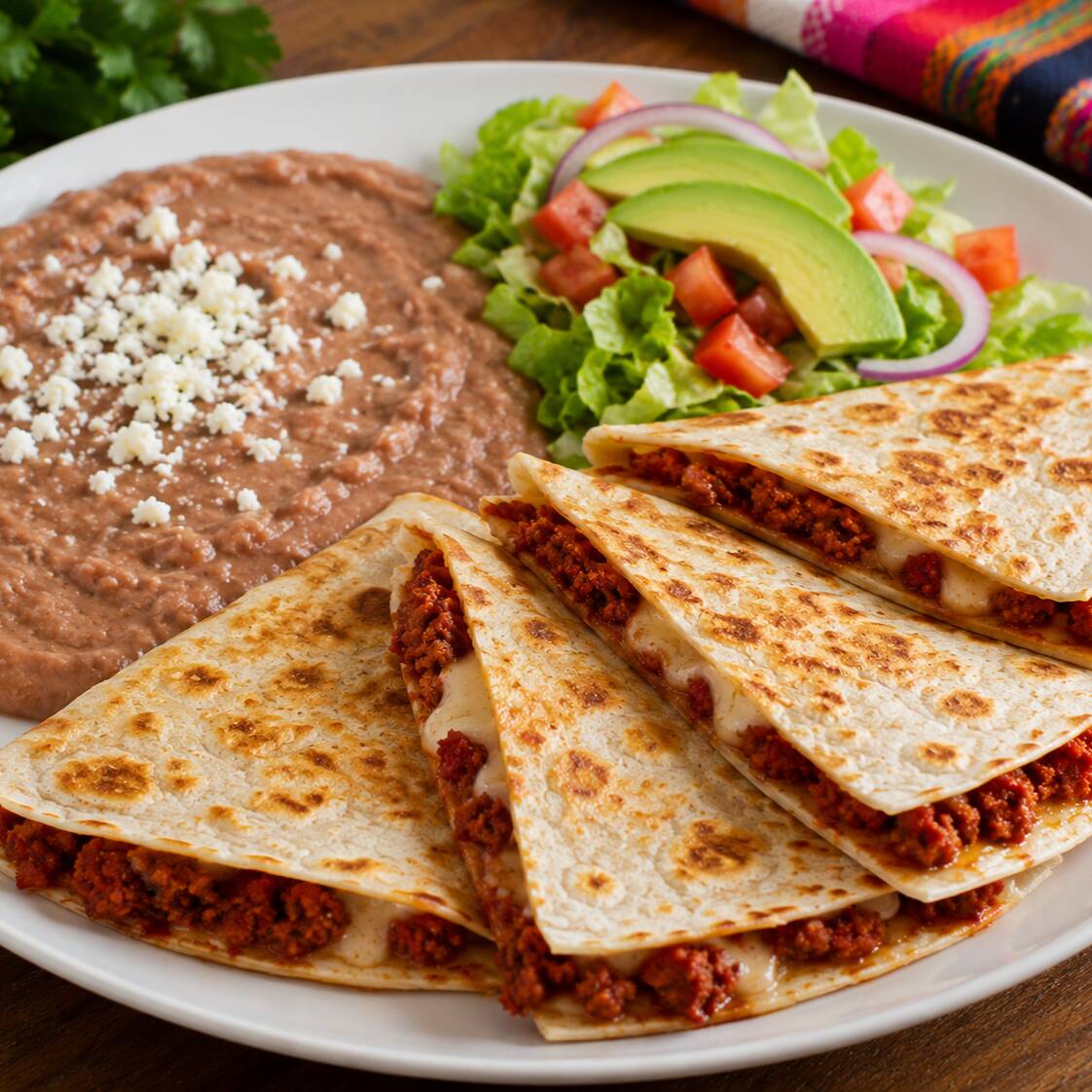 Quesadillas con Chorizo