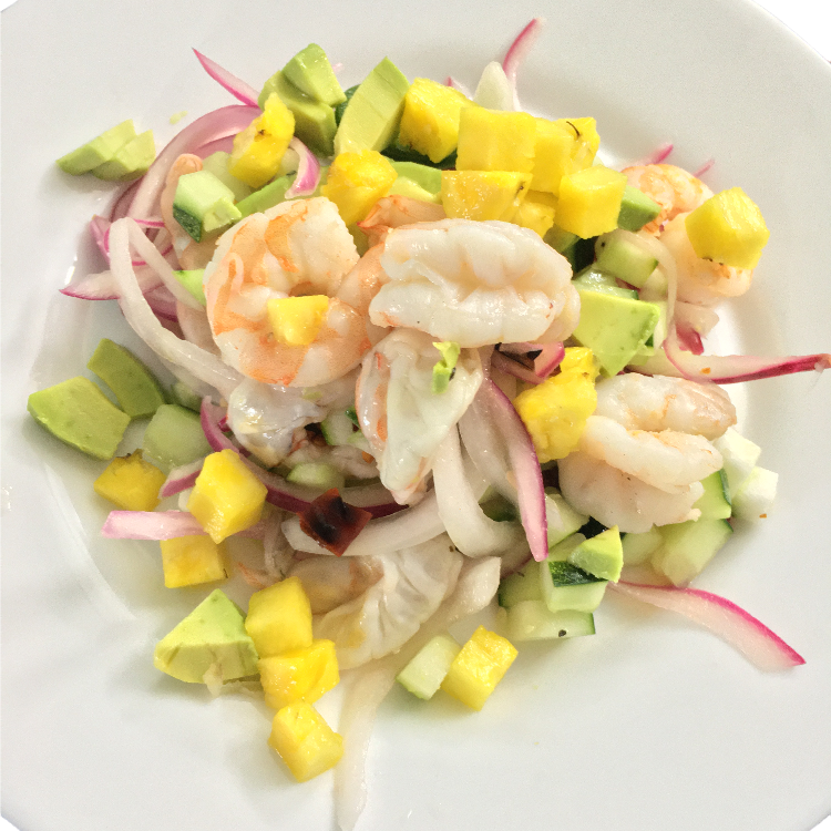 Aguachile Mixto (Camarón y Pulpo)