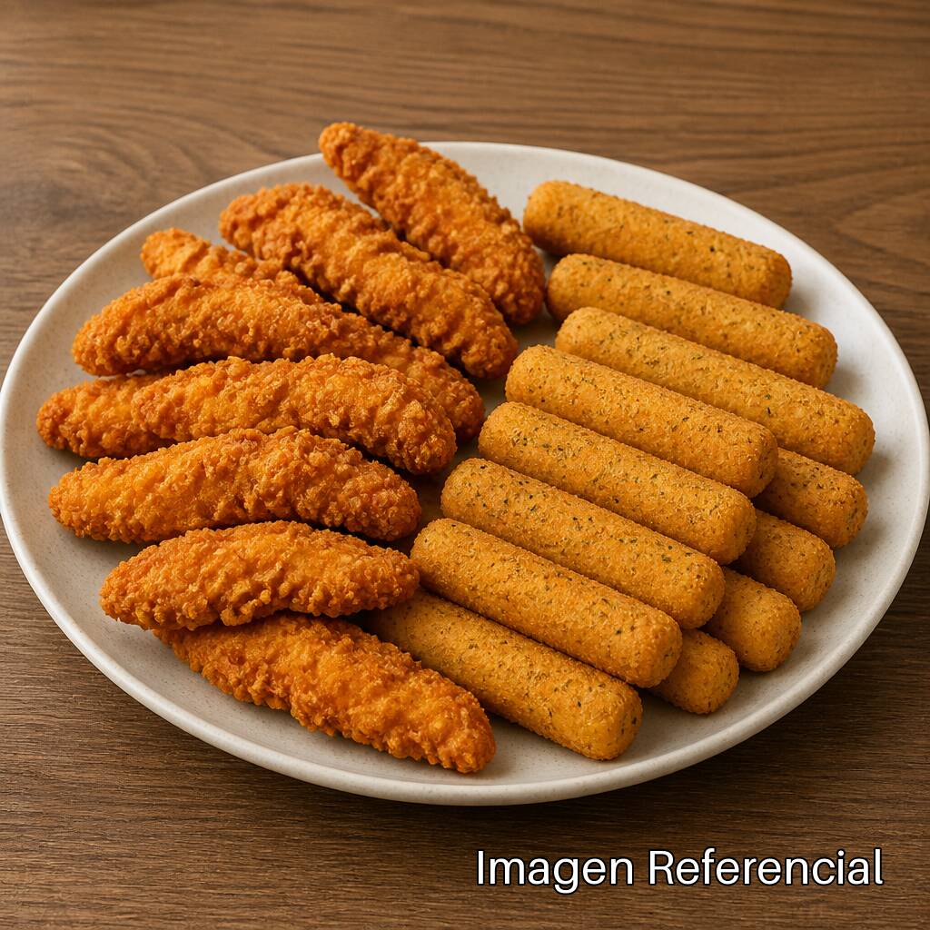 Combo Tiras & Queso Grande (12 Tiras + 15 Dedos)