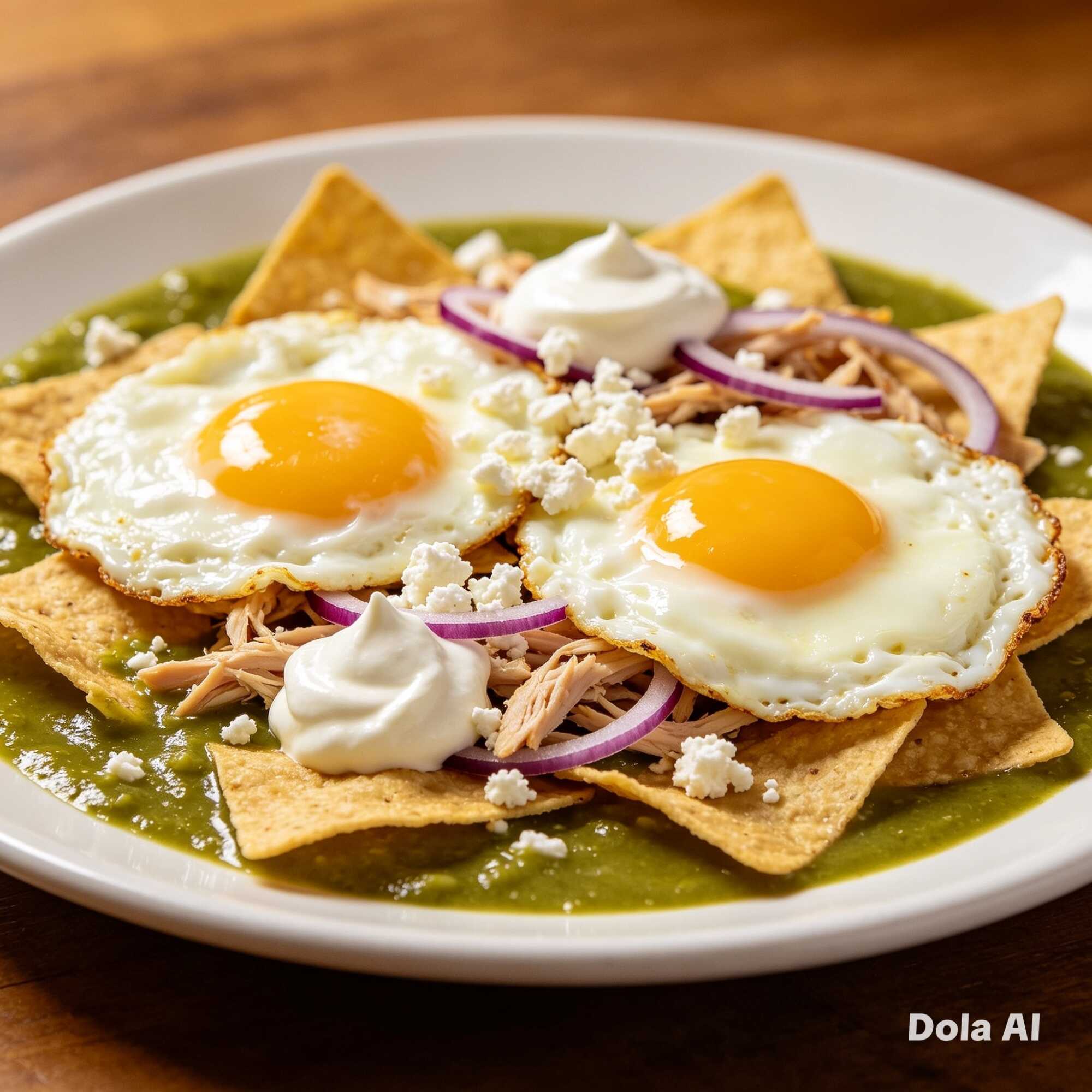 Chilaquiles Del Capi (pollo+2 Huevos)
