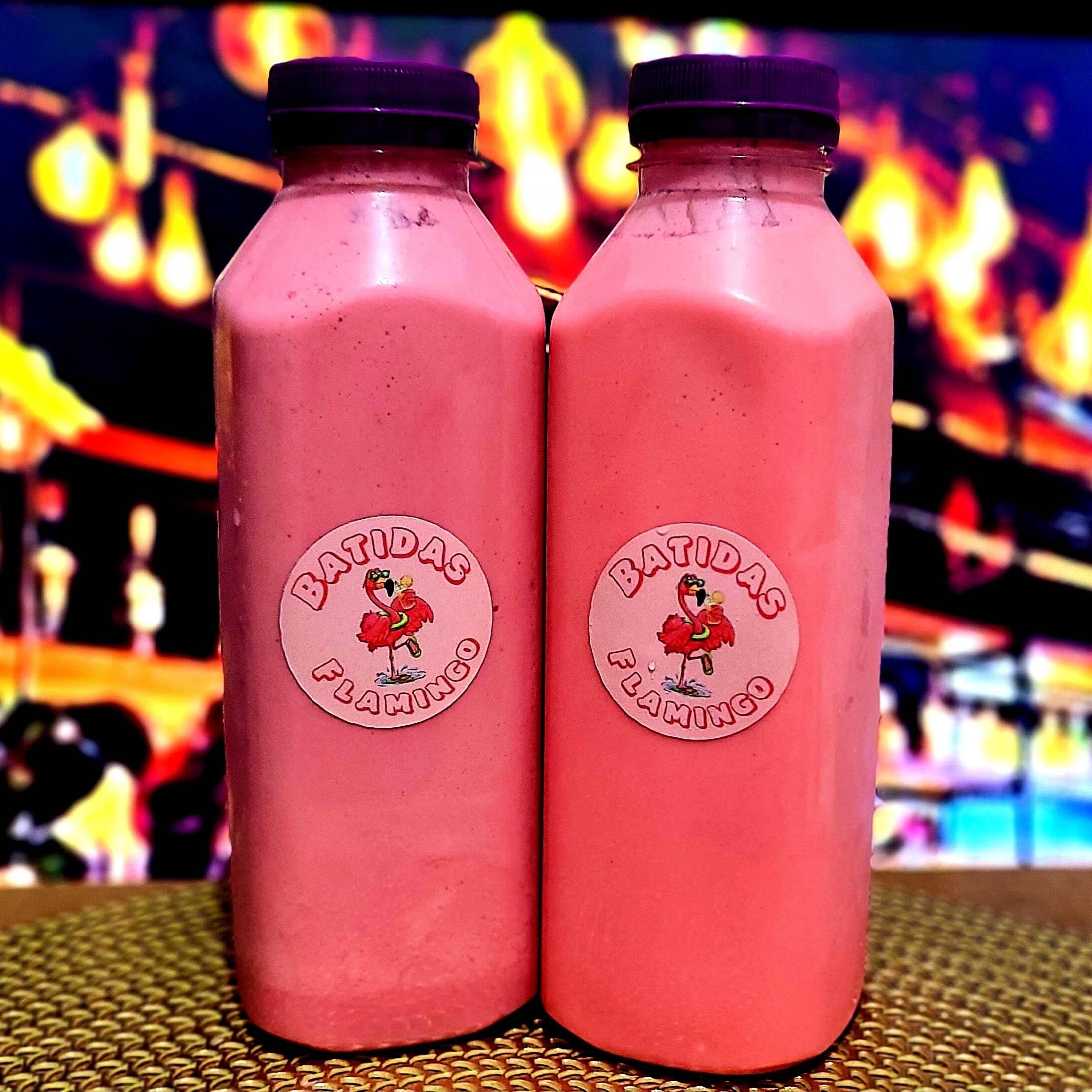 Suco de morango, Leite Condensado e vodka