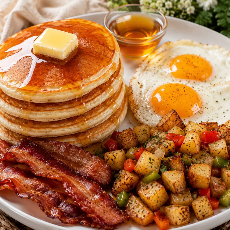 Hot Cakes Desayuno Americano