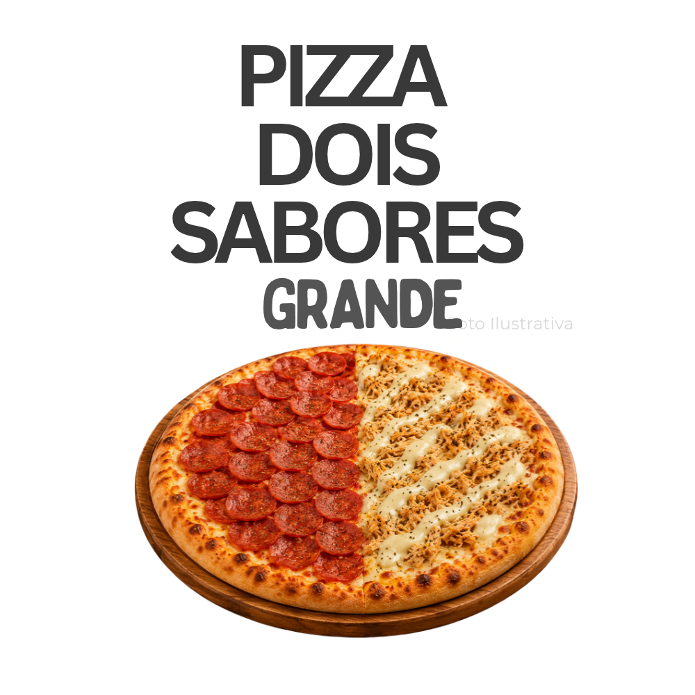 Escolha 2 sabores. Foto ilustrativa