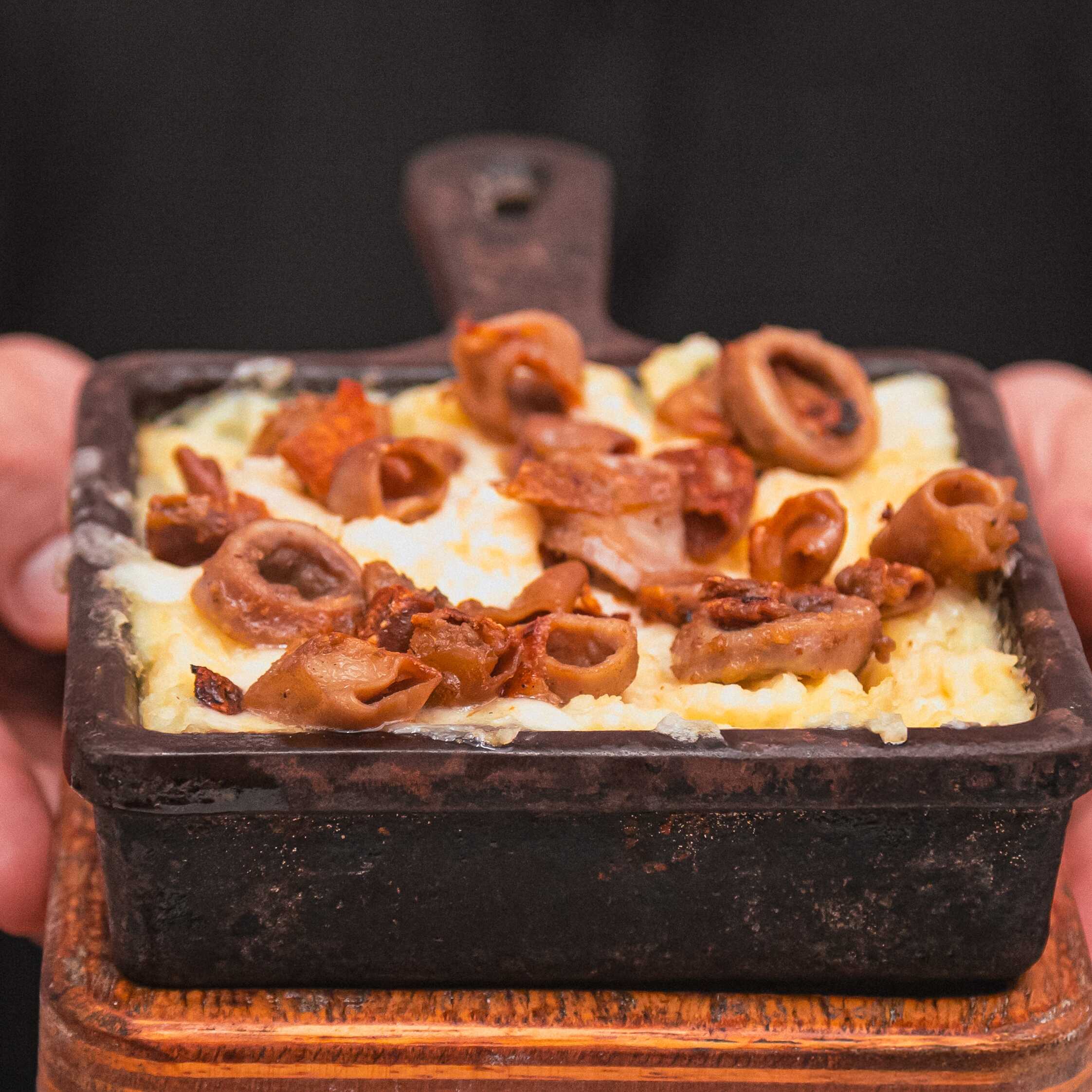 Papa rellena de tripa