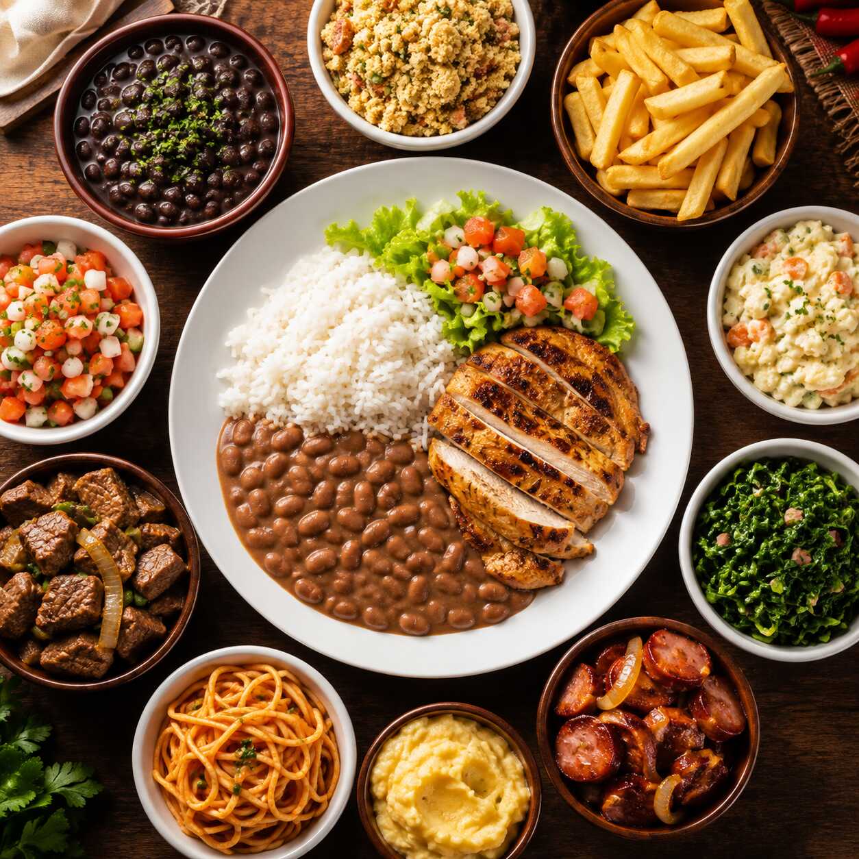 Monte seu almoço do seu jeito! ️ Escolha **até 1 opções de carne** e **3 guarnições** para montar uma refeição completa, saborosa e do seu jeito. Preparado na hora com o sabor caseiro da Roots! ️