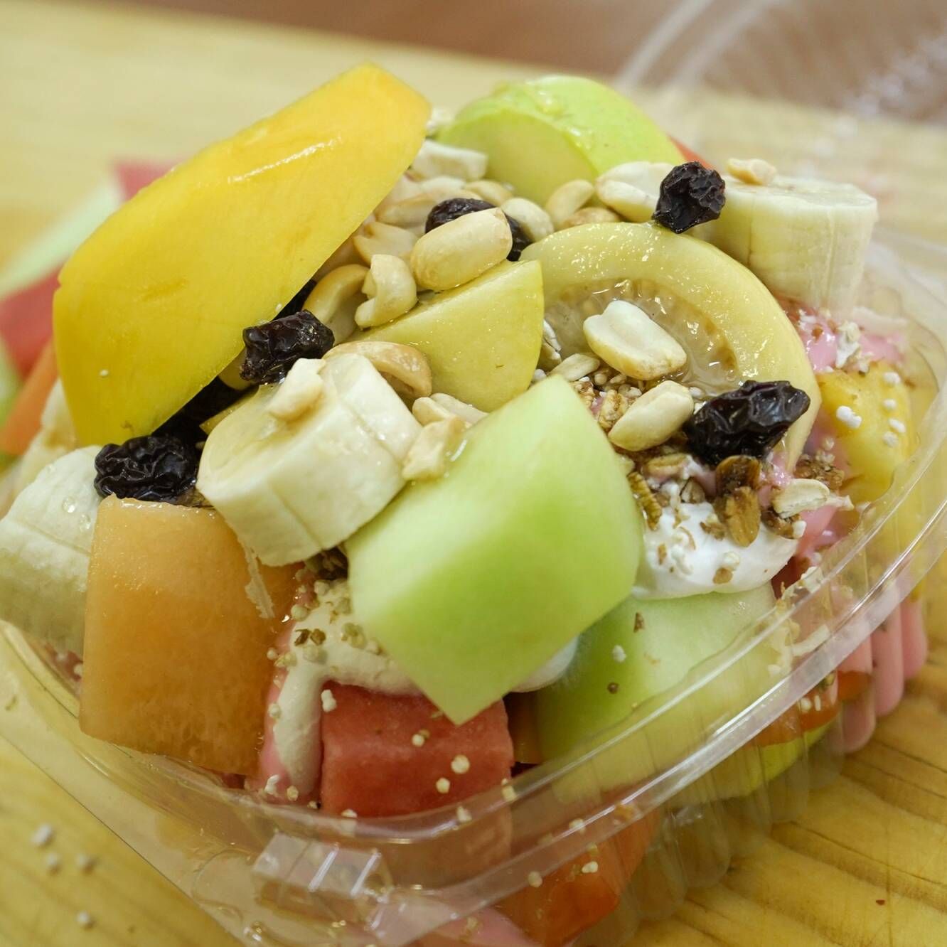 Coctel Jumbo de frutas con yogurt