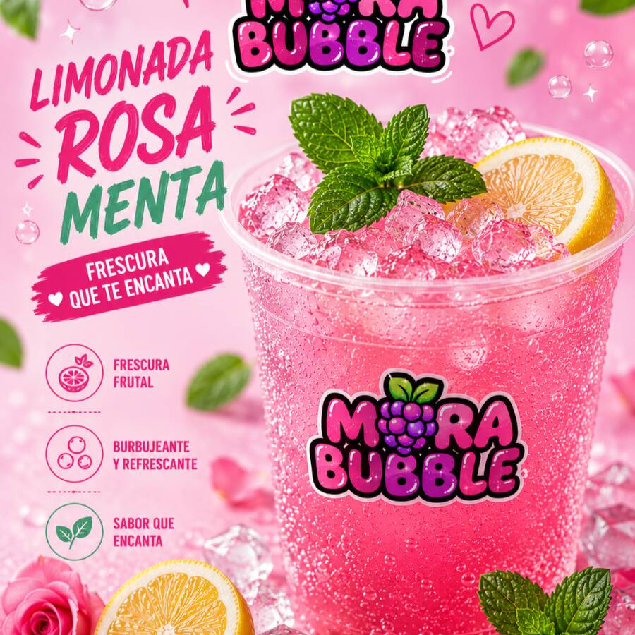 LIMONADA ROSA + MENTA