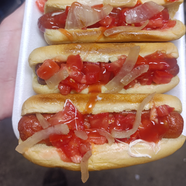 3 hotdogs sencillos