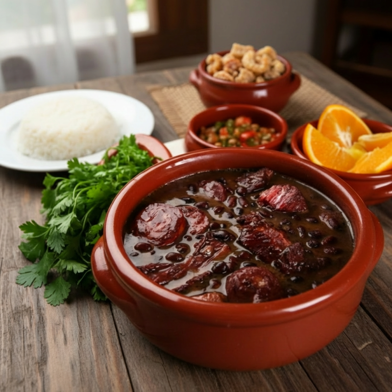 Você Vai receber : Feijão Preto I Carne Seca | Calabresa | Arroz Branco | Couve | Torresmo I