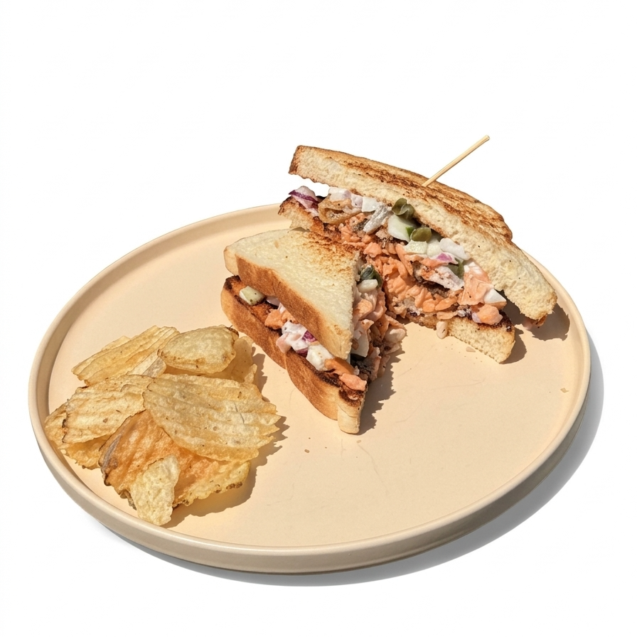 Sándwich Salmón Tzatziki