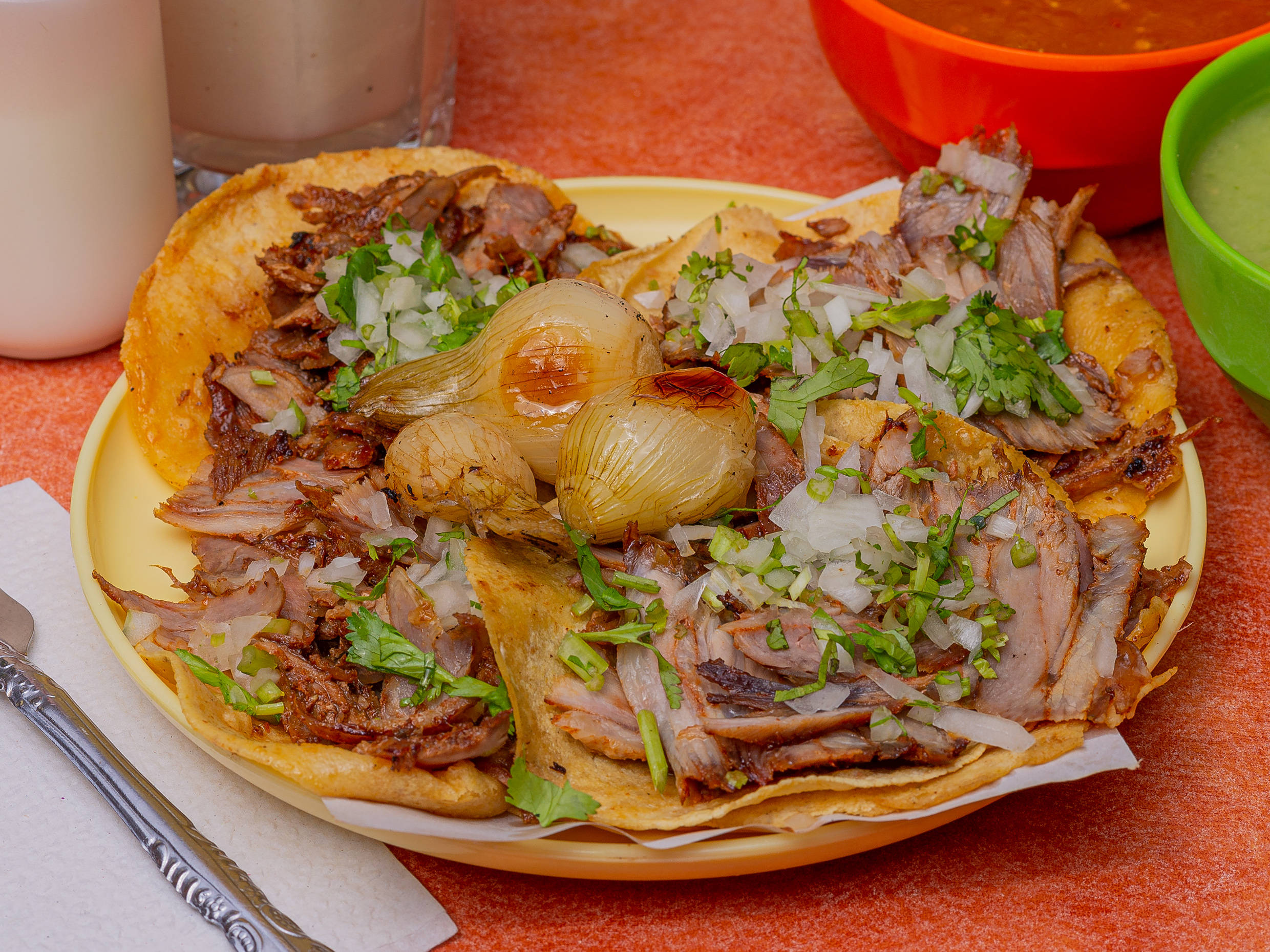 Taco al Pastor con Quesillo