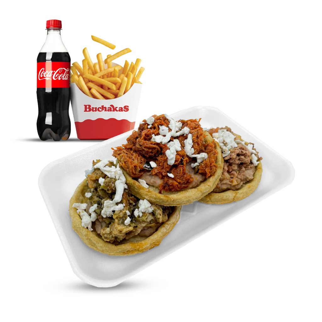 Sopes 3 piezas (Combo 1) Buch Delivery