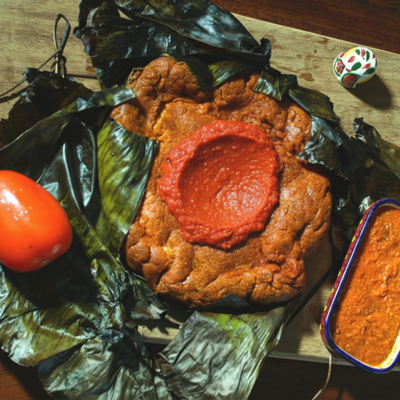 Tamal Muckbil Pollo o PIB Gde