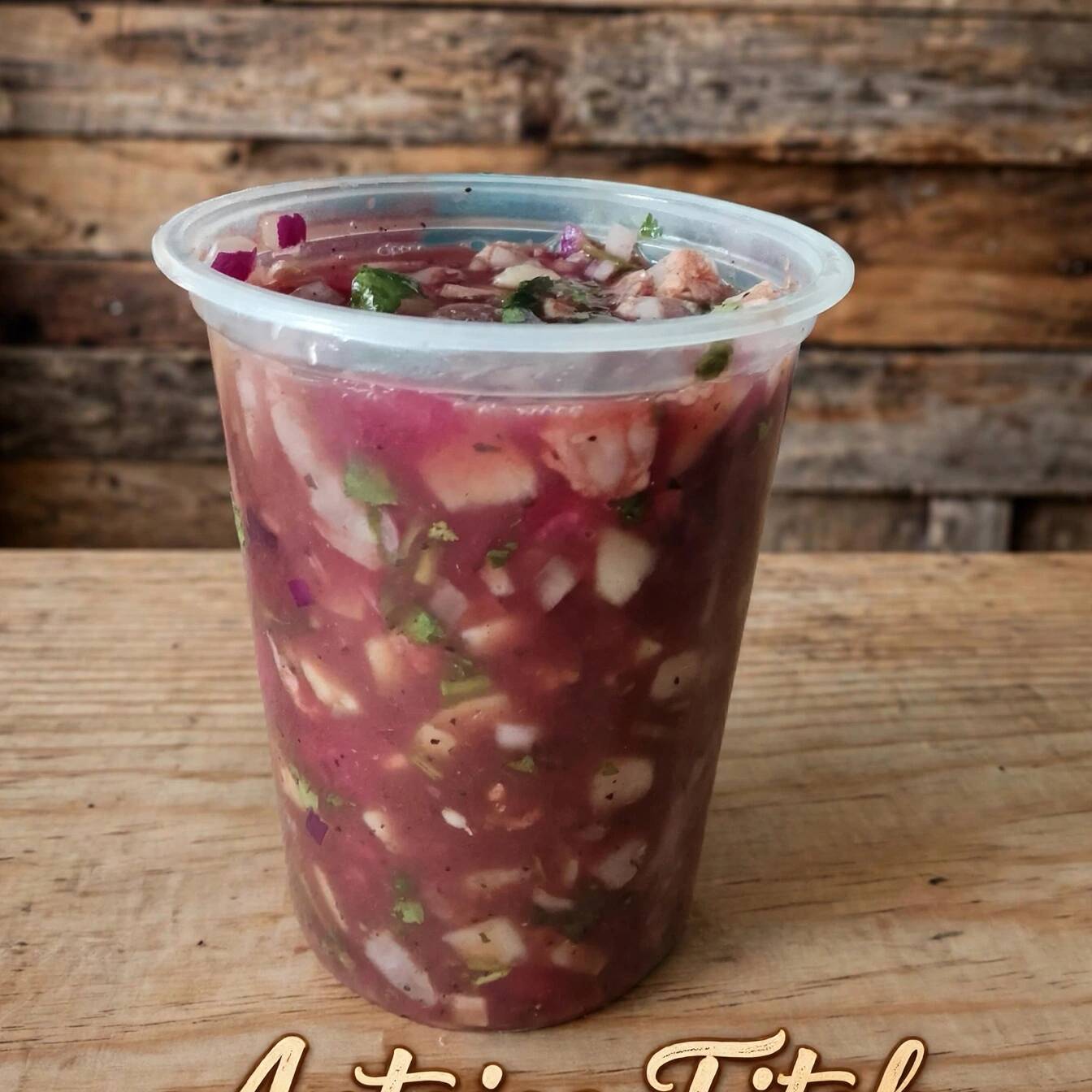 Litro de ceviche de camaron