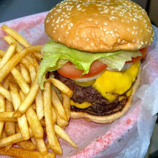 Hmaburguesa con papas