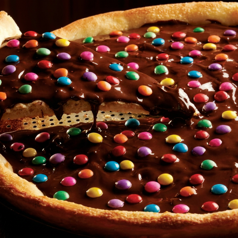 Chocolate ao leite e confete