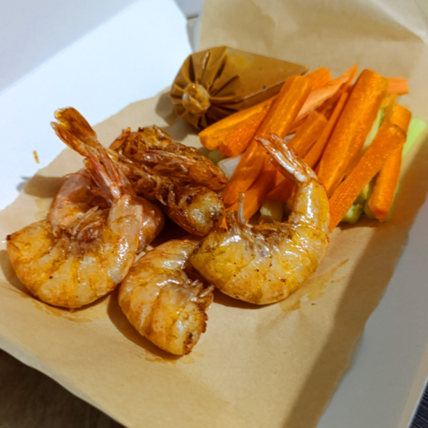 6 Camarones Fritos + Búfalo + Complementos