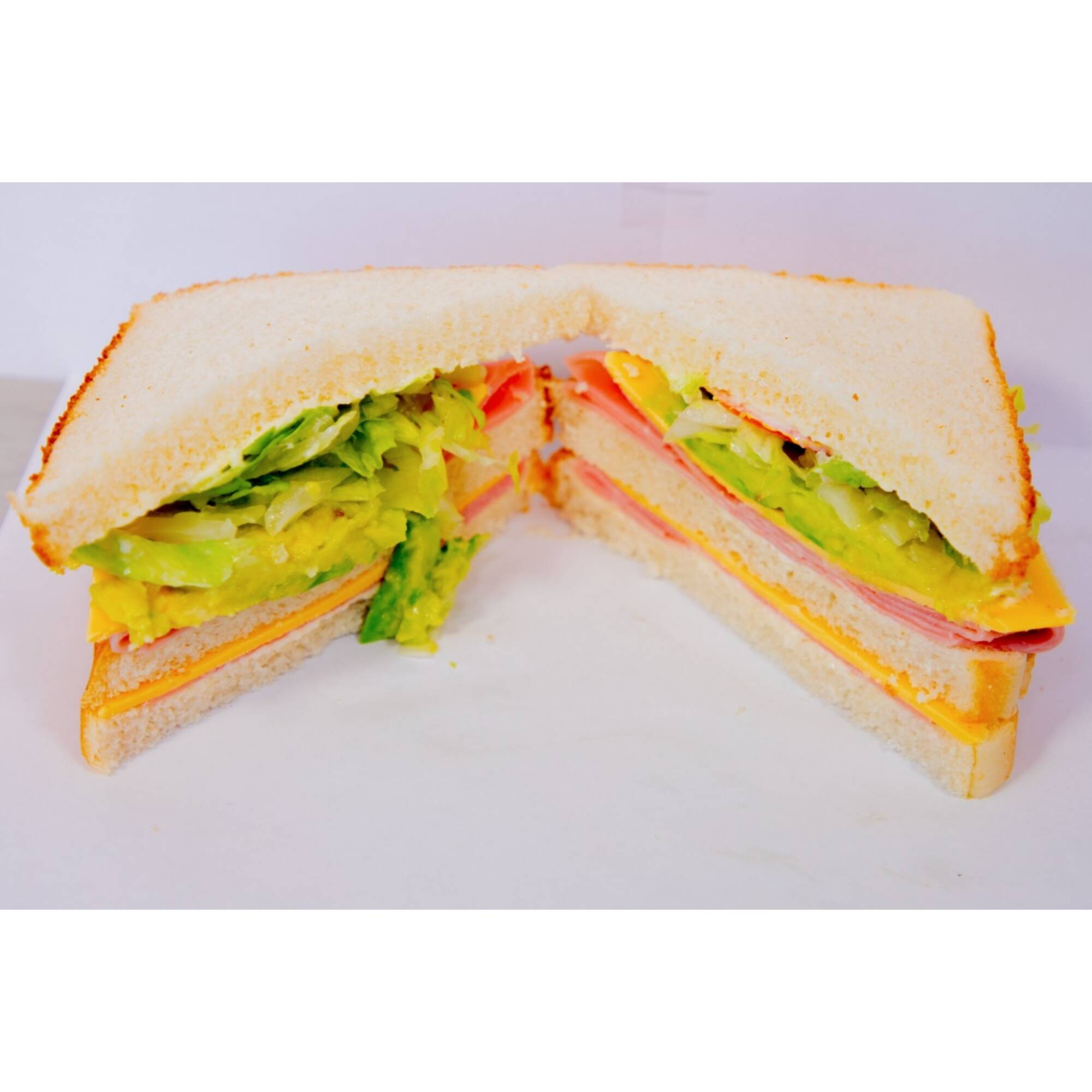 Sandwich Blanco Triple Pan.
