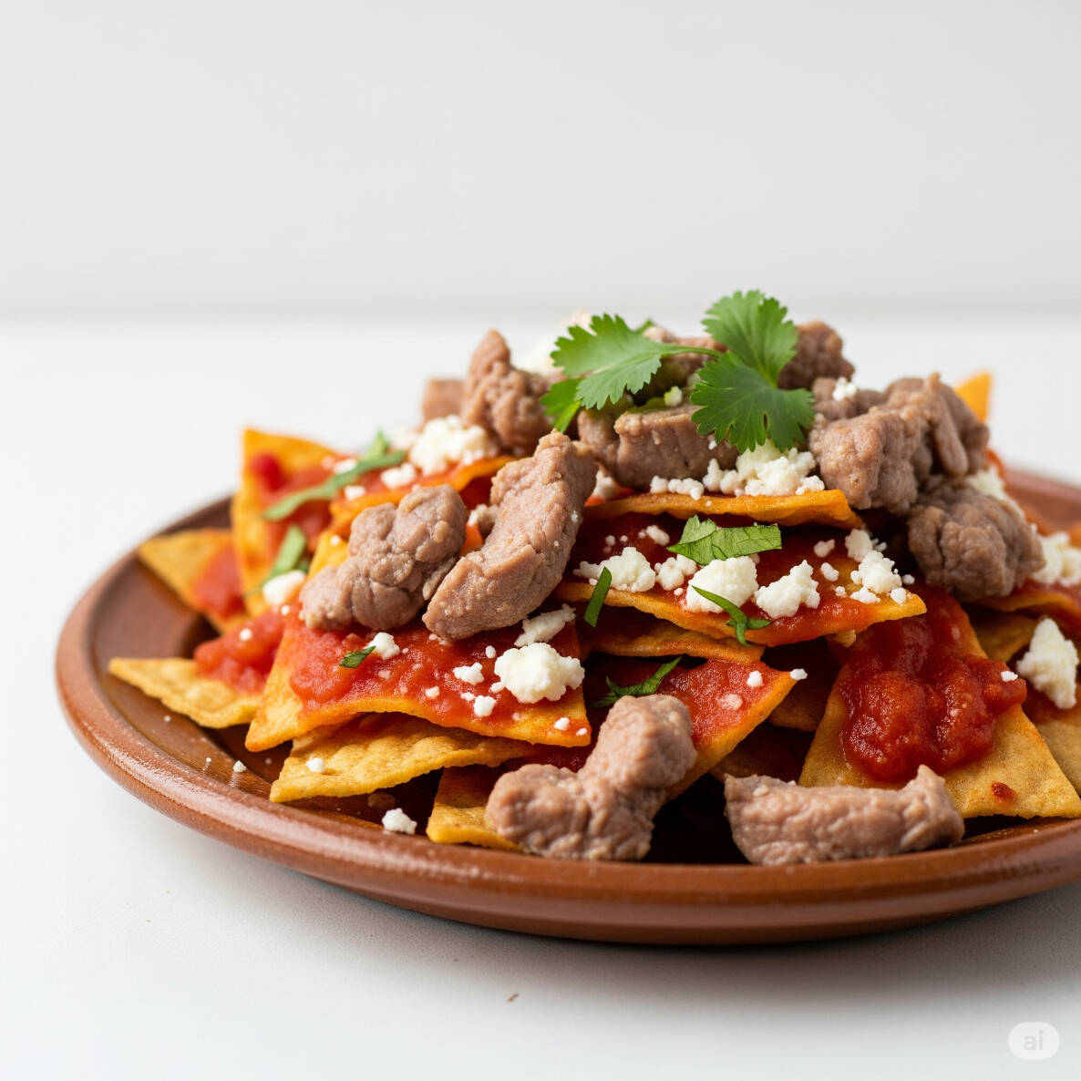 Chilaquiles con Proteina
