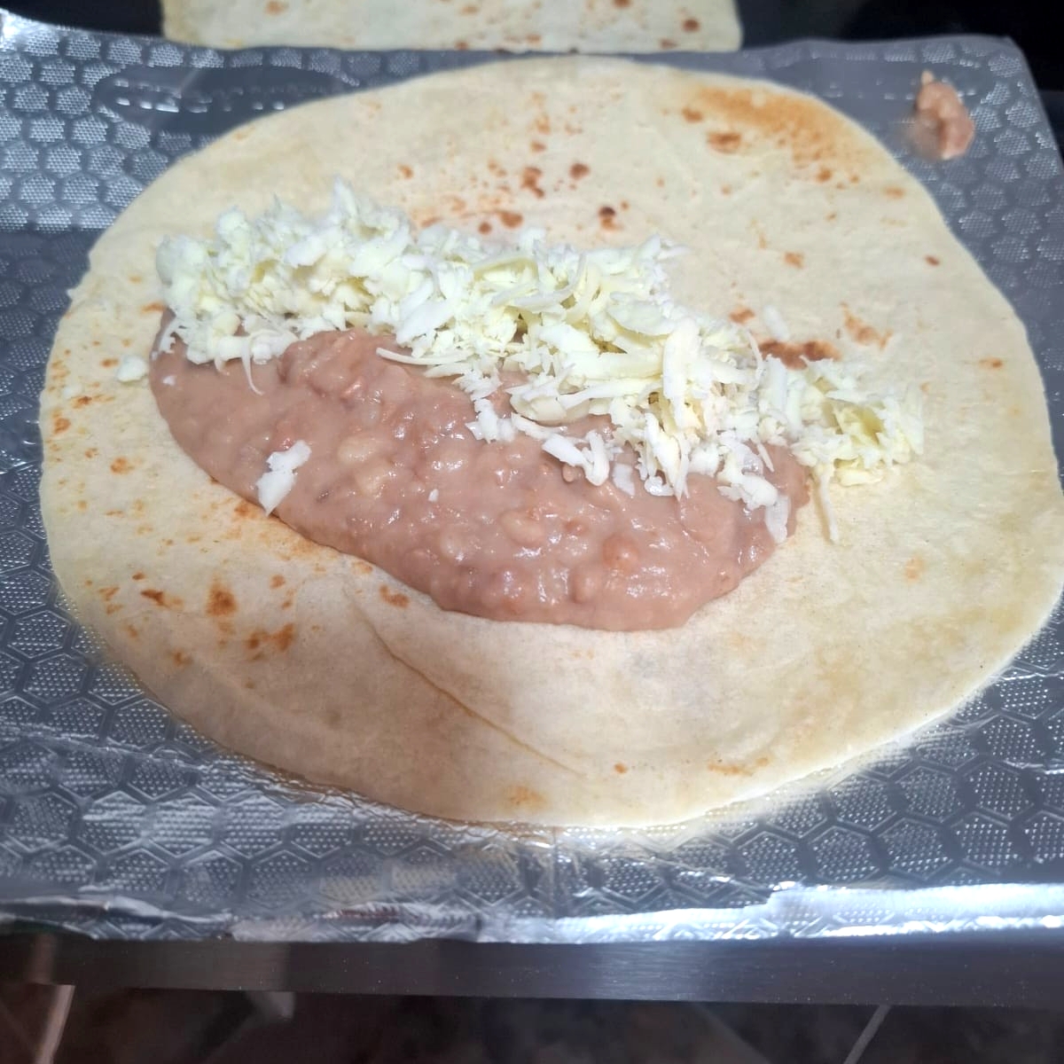 Burrito de frijoles con queso