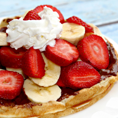 WAFFLE con Frutas