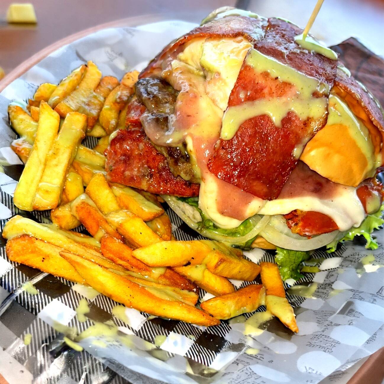 Burguer Monster Smash + Papas
