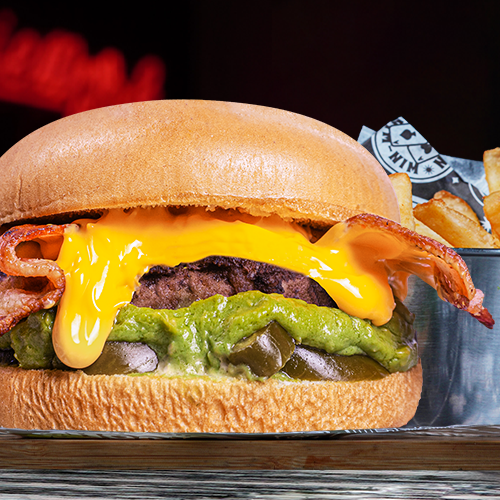 Nacho Guacamole Burger.