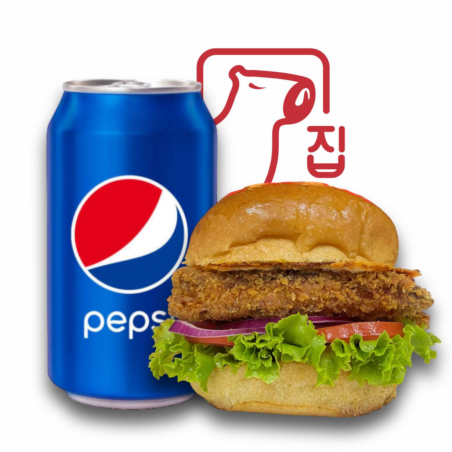 Burger+Pepsi
