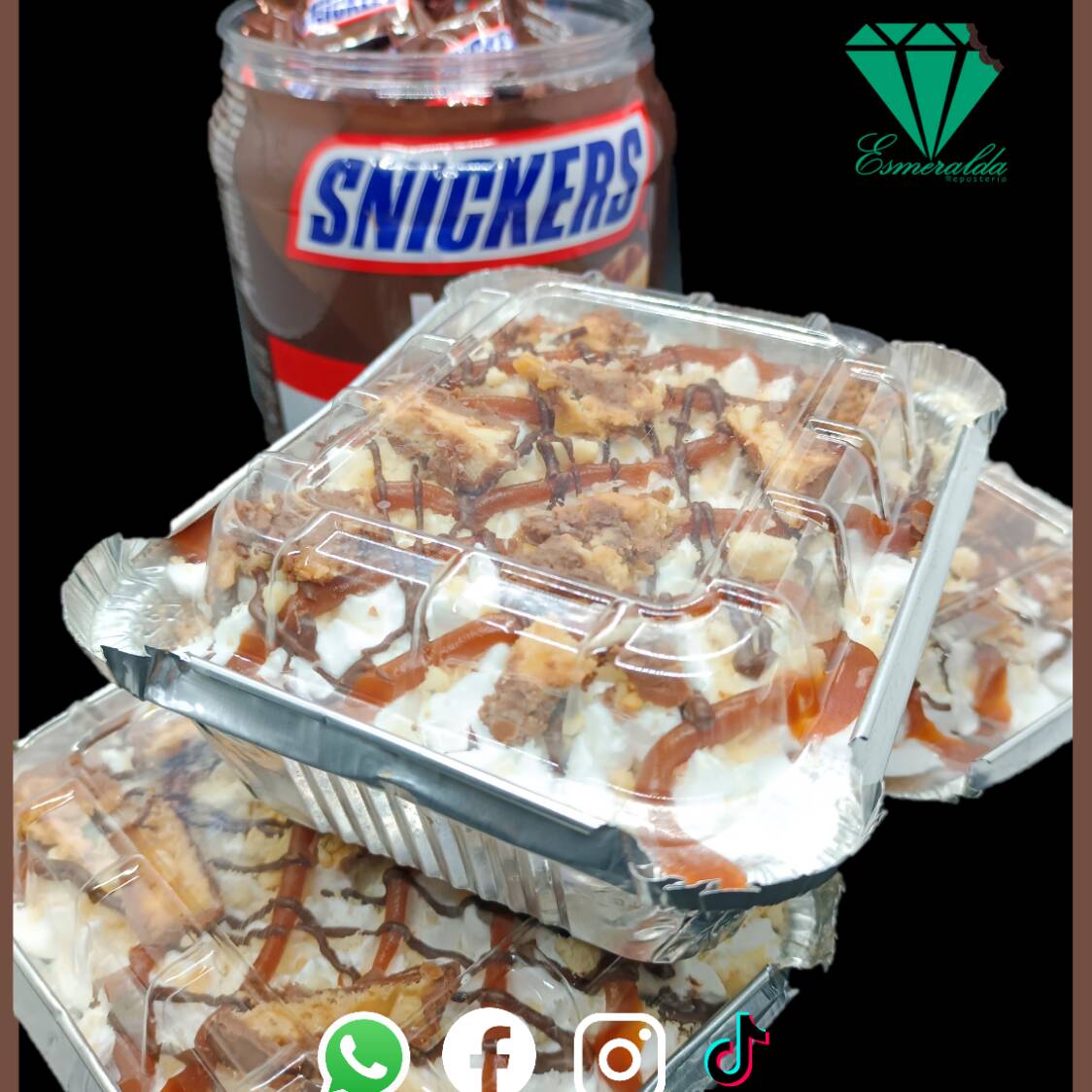 2 Pasteles 3 Leches Snickers