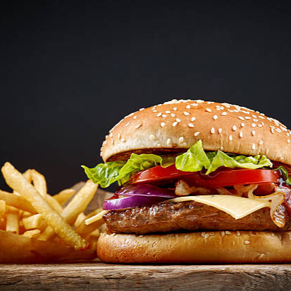Hamburguesa con papas