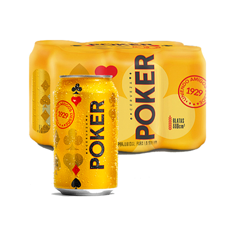 Cerveza Lata Poker / Light