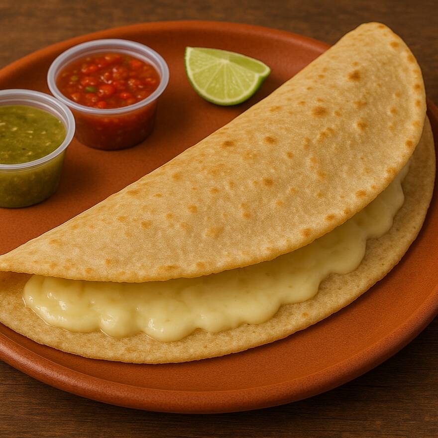 QUESADILLA CON CHAMPIÑONES