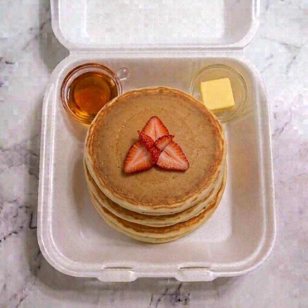 Hotcakes con fruta