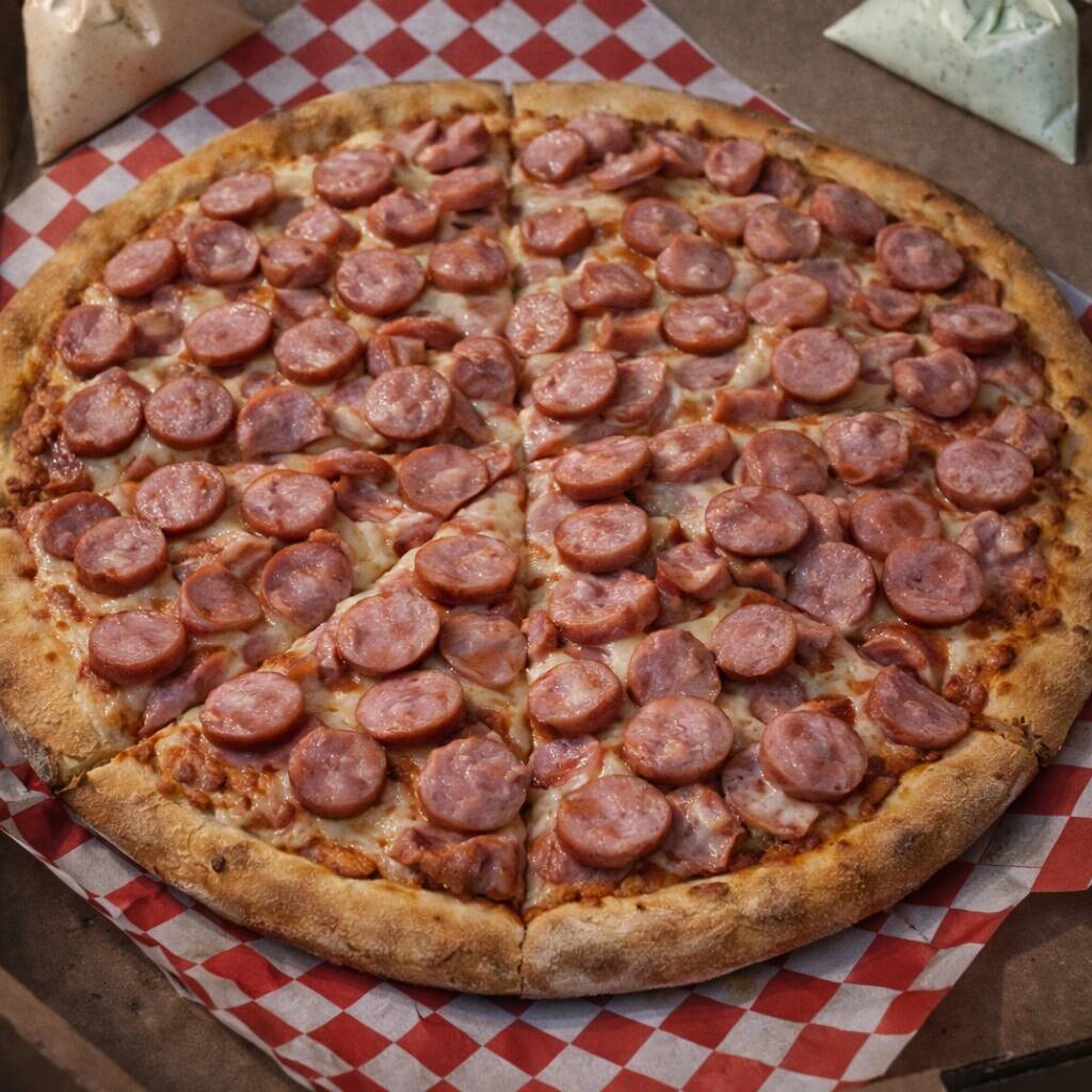 Pizza de Salchicha