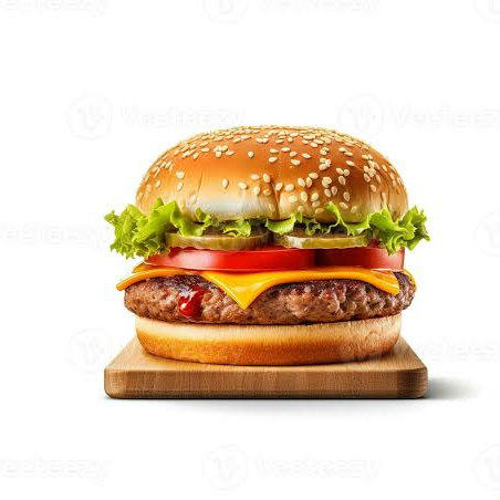 Hamburguesa con Tocino y Mozarrella