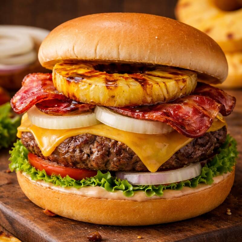 Burguer Hawaina BBQ