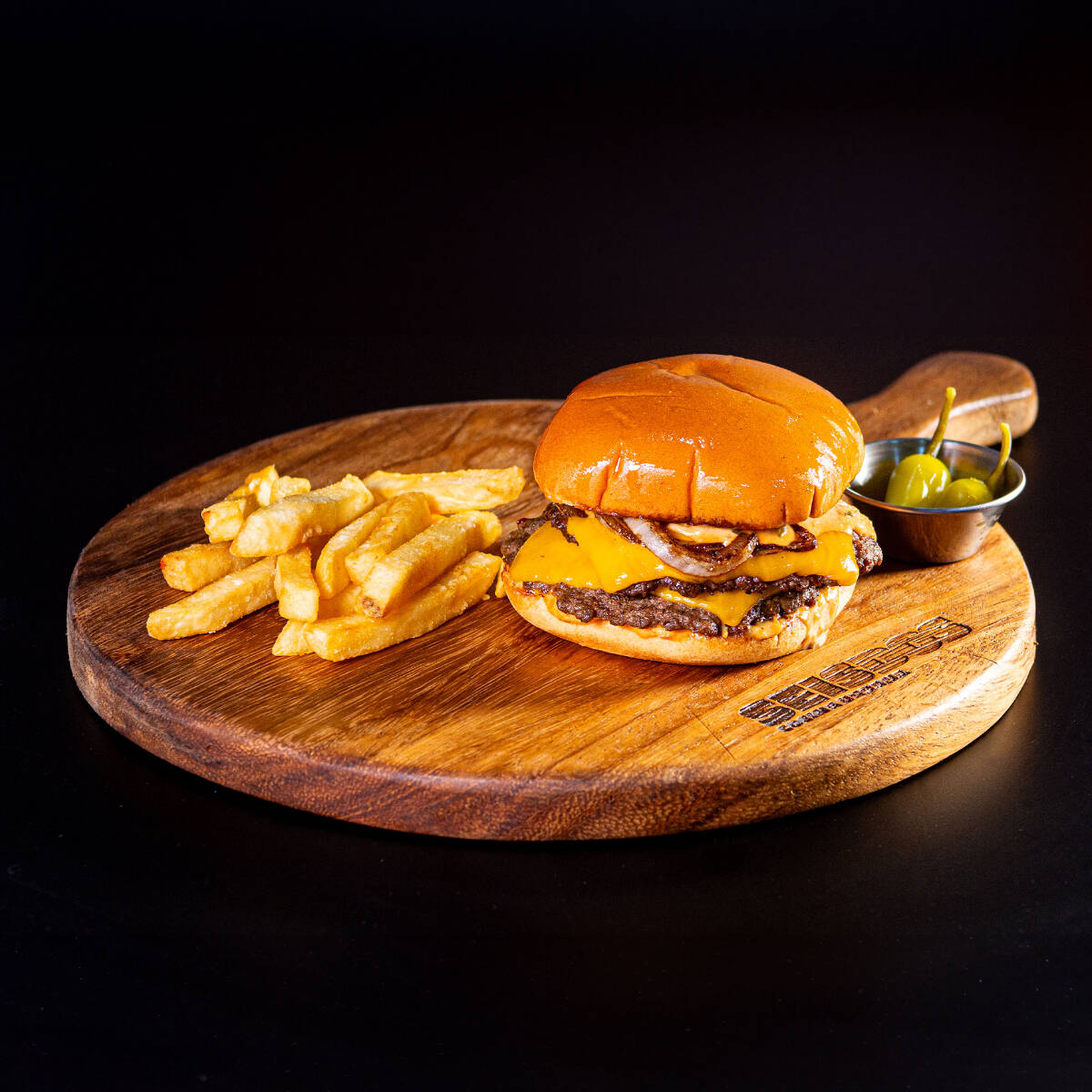 Smash burguer DOBLE con papas