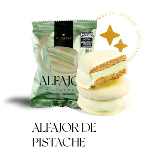 Alfajor recheado com pistache 60g