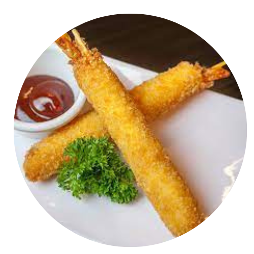 Kushiagues de Camarón con Queso Crema (2 Piezas)
