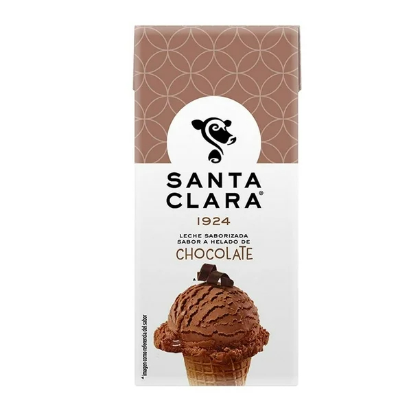 Leche Sabor Helado de Chocolate Santa Clara 180 Ml