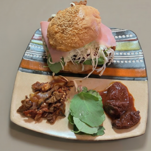 Cemita Doble, Milanesa Pollo, Carne y Refresco